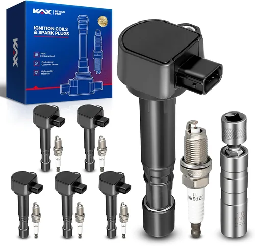 Miniatura 13 de Bobina de encendido KAX UF303 Paquete de 6 unidades Compatible con Trailblazer, Envoy XL, H3, Trailblazer EXT, Rainier, i-370, i-350, i-290, i-280