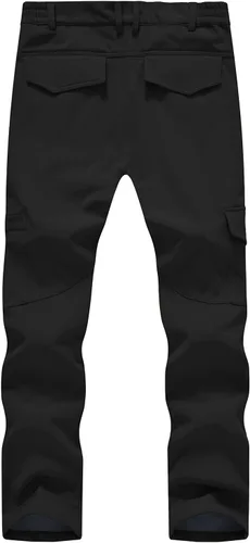 Miniatura 2 de BGOWATU Men's Cargo Hiking Pants Fleece Lined Waterproof Windproof Snow Ski Insulated Pant with 6 Pockets