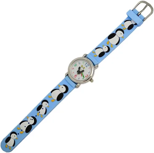 Miniatura 4 de Jewtme Lindos relojes para niños pequeños de 3 a 8 años, reloj analógico de dibujos animados con banda de silicona 3D para niñas y niños pequeños