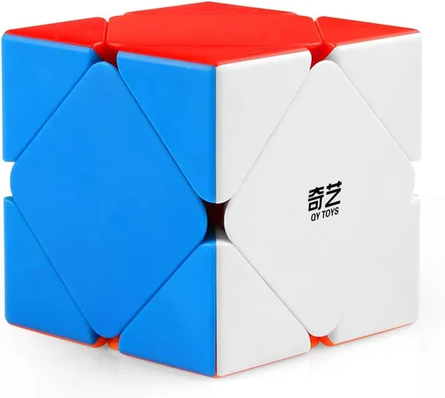 Miniatura 8 de D-FantiX – Pirámide Qiyi Qiming, cubo de velocidad sin calcomanía, rompecabezas de cubos y triángulos