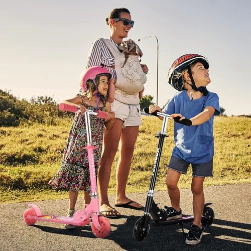 Miniatura 7 de Juguetes de patinete para niños de 6 a 12/3 a 5 años, regalos de Navidad y cumpleaños para niñas y niños, patinete fácil de plegar para niños