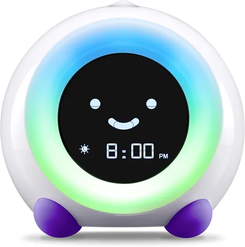 Miniatura 9 de LittleHippo Mella: Reloj despertador para niños, entrenador de sueño para niños listo para despertar, luz nocturna, máquina de sonidos y OK