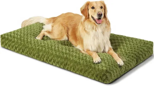 Miniatura 12 de KSIIA Cama Lavable para Perros Cama de Felpa de Lujo para Jaula de Perros Almohadilla Cómoda para Perrera Alfombrilla Antideslizante para Dormir