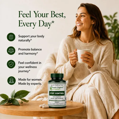 Miniatura 7 de Green Organic Supplements Quiste, quiste mamario, 90 VCaps, alta absorción, sin OMG, sin gluten (paquete de 1)