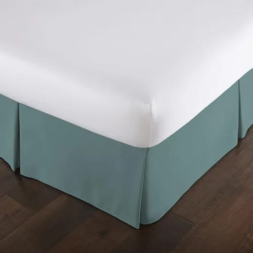 Miniatura 15 de Southshore Fine Linens VILANO Springs faldón para cama plisada, 15 pulgadas, Microfibra, Blanco brillante, gemelo
