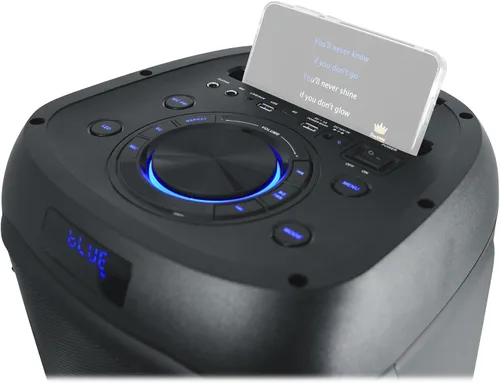 Miniatura 7 de Rockville BASS Party 8 Altavoz Bluetooth portátil dual de 8 pulgadas, pico de 2000 W/400 W RMS, modos LED, enlace TWS, para fiestas y eventos al
