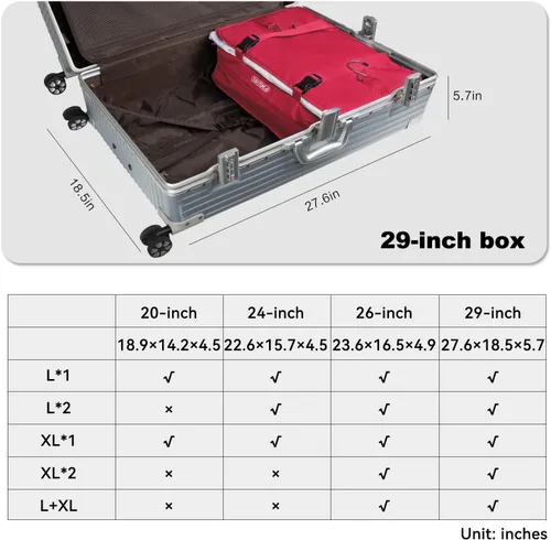 Miniatura 7 de TABITORA - Estantería portátil y plegable de gran capacidad con ganchos para colgar, ideal como almacenamiento para viajes
