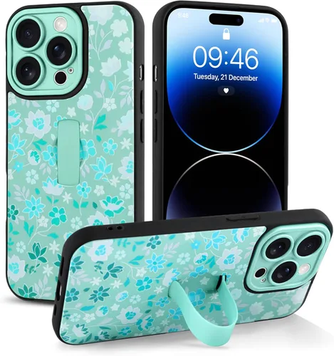 Miniatura 72 de Funda compatible con iPhone 17 Pro Max con correa de mano para los dedos, funda de teléfono con estampado de leopardo y guepardo para mujeres