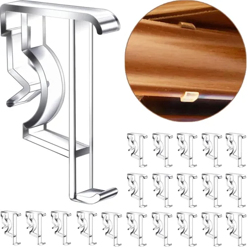 Miniatura 9 de Clips de cenefa de 2 pulgadas para persianas horizontales de madera o madera sintética (6 piezas)