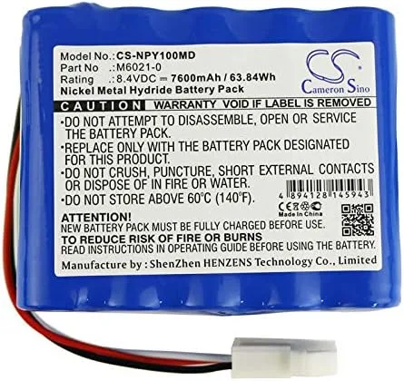 Miniatura 3 de FITHOOD Reemplazo de batería para nellcor Puritan Bennett Mediana YM 5500 Mediana YM1000 M6021-0 (7600mAh/8.4V)