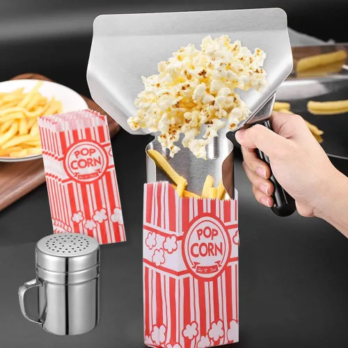 Miniatura 5 de Bolsas de palomitas de maíz de 1 onza con cuchara de palomitas de maíz y salero, pequeñas bolsas de palomitas de maíz, porciones individuales