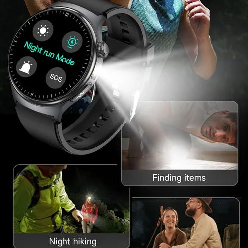 Miniatura 7 de Reloj inteligente de salud para mujeres y hombres, reloj de seguimiento de actividad física con pantalla de 1.43 pulgadas con frecuencia cardíaca