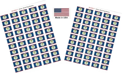 Miniatura 309 de 100 calcomanías de la bandera de Alaska; 1.5" x 1" hechas en Estados Unidos, calcomanías autoadhesivas de la bandera del estado para álbumes