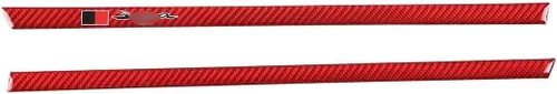 Miniatura 8 de Adhesivo decorativo de salida de aire para consola central de automóvil (con letra), apto para Toyota Supra GR A90 A91 MK5 2019-2022, borde de fibra