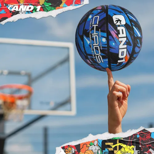 Miniatura 6 de AND1 Chaos Basketball: Official Regulation (29.5 inches) Rubber - Deep Channel Construction Streetball, Made for Indoor Outdoor Basketball