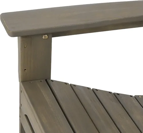 Miniatura 6 de Christopher Knight Home Zuma Silla Adirondack plegable para exteriores, madera de acacia, color gris