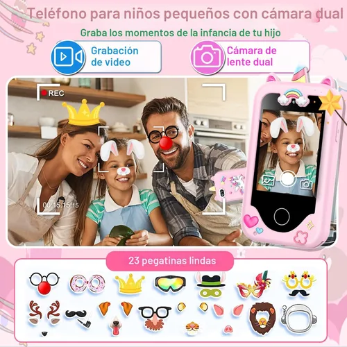 Miniatura 3 de Teléfono inteligente para niños para niñas, juguetes, regalos para niños de 3 a 10 años, Navidad, cumpleaños, juguetes para niños, pantalla táctil