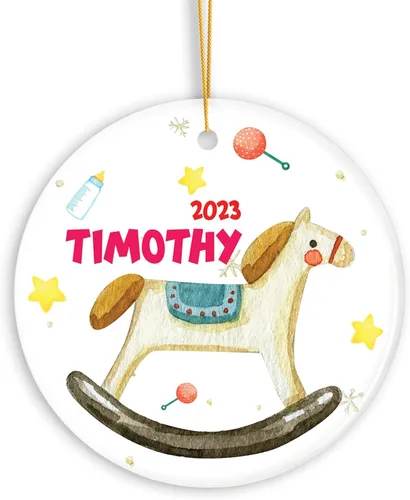 Miniatura 16 de Adorno de muñeco de nieve personalizado, muñeco de nieve de Papá Noel, adorno de Navidad con nombre personalizado, lindo adorno de muñeco de nieve