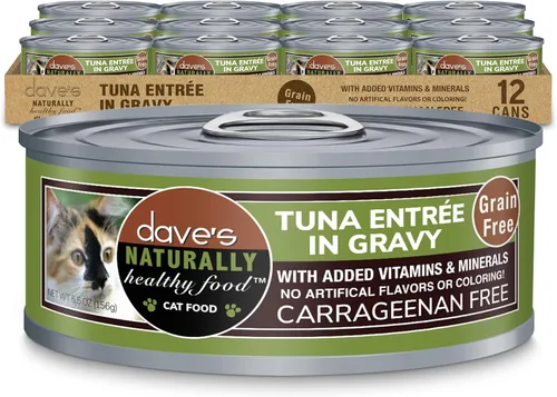 Miniatura 19 de Dave's Pet Food Grain Free Wet Cat Food (Minced Chicken in Gravy), Naturally Healthy Canned, Added Vitamins & Minerals, Wheat, Gluten & GMO-Free