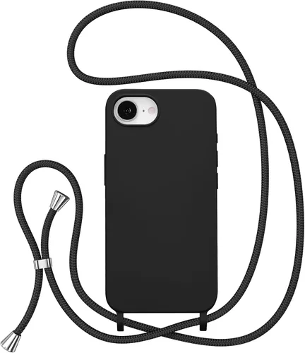 Miniatura 44 de ZTOFERA Funda Crossbody para iPhone 15 Pro con Correa de Cordón Ajustable, Funda Suave de Silicona Líquida para iPhone 15 Pro 6.1 pulgadas - Rosa
