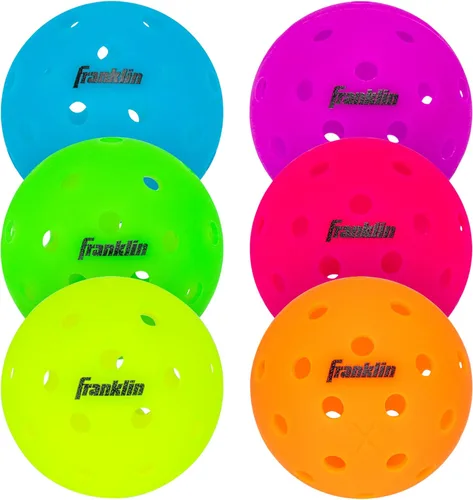 Miniatura 19 de Franklin Sports X-40 pelotas de Pickleball al aire libre - Bola oficial del Pickleball de EE. UU., APP Tour + US Open - Tamaño reglamentario Lava