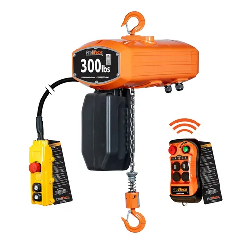 Prowinch - Polipasto eléctrico portátil - Polipasto de cadena eléctrica de 300 lb con control remoto inalámbrico, altura de elevación de 20 pies,