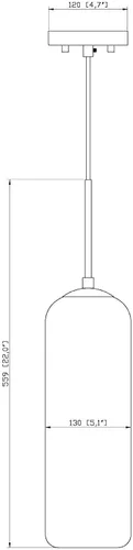 Miniatura 6 de Z-Lite 1 Colgante de luz 732P22-BN