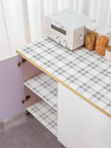 Miniatura 6 de MelunMer Revestimientos para estantes de cajones para armarios de cocina, antiadherentes, de 24 x 23.62 pies, agarre fuerte antideslizante