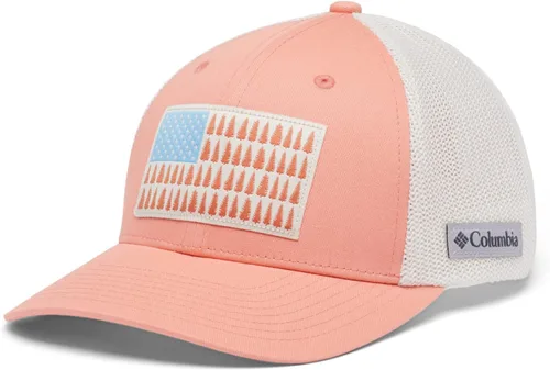 Miniatura 997 de Columbia - Gorra de malla con bandera con árboles unisex para adultos, corona alta