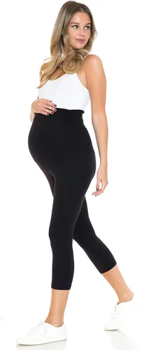 Miniatura 7 de Leggings Depot - Leggings de maternidad para mujer, sobre el vientre, mallas de yoga casuales para embarazo