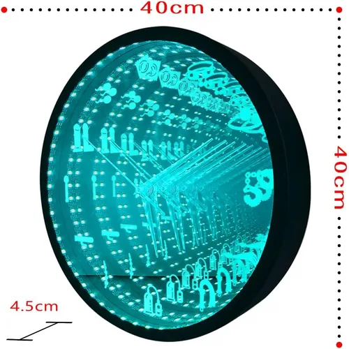 Miniatura 2 de The Geeky Days Accesorios para tienda de sexo, espejo infinito interestelar, reloj de pared luminoso, erótico, íntimo, juego de rol, herramientas