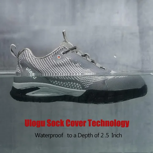 Miniatura 19 de ulogu Zapatos de senderismo impermeables para hombres y mujeres, cómodos, ligeros, antideslizantes, para caminar todo el día, para trabajar y caminar