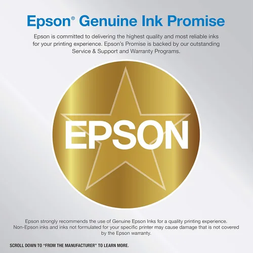 Miniatura 4 de Epson - Impresora EcoTank Pro ET-5850 Supertank inalámbrica a color, todo en uno, color blanco y paquete de botellas de tinta EcoTank T522 a