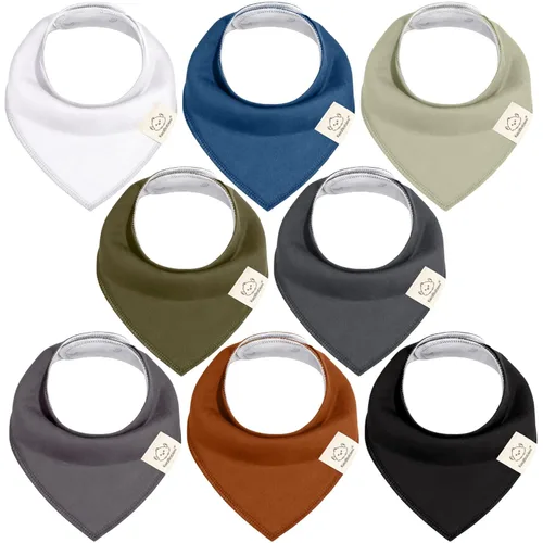 Miniatura 57 de KeaBabies - Juego de 8 baberos tipo bandana para bebés, niñas y niños - Baberos de algodón orgánico para babeo y dentición para recién nacidos