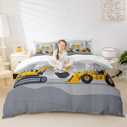 Miniatura 17 de Erosebridal Juego de ropa de cama con diseño de Feliz Navidad, adorable funda de edredón de muñeco de nieve tamaño individual para niños y niñas