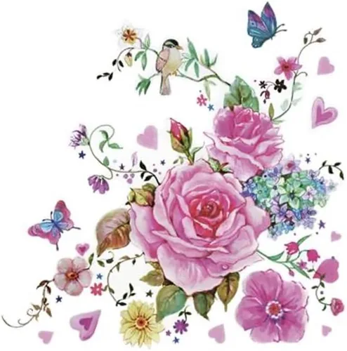 Miniatura 8 de Servilletas de papel botánicas con letras de verano, 40 servilletas de papel para el almuerzo, servilletas decorativas, servilletas de papel