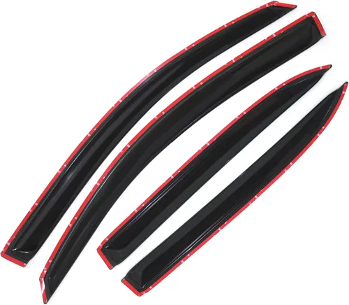 Miniatura 3 de Viseras de Ventana Protectoras contra Humo/Sol/Lluvia Compatibles con Chevy Equinox/Pontiac Torrent 2006-2009 Deflector de Viento 94319