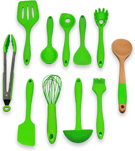 Miniatura 35 de Juego de 5 utensilios de cocina Chef Craft, de silicón, de color azul, Juego de 7 piezas, Amarillo