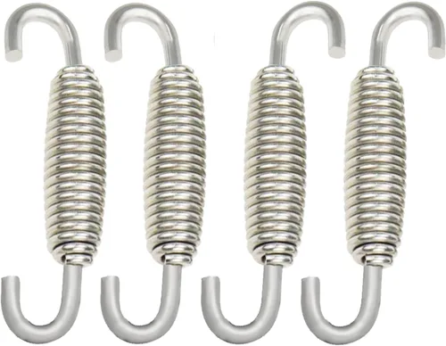Muelles de motocicleta: Muelles de tubo de silenciador de acero inoxidable con ganchos, 2.283 in para motocicleta, scooter, motos de nieve, ATV