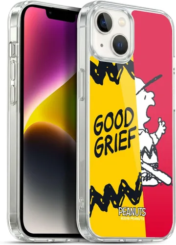 Miniatura 370 de Head Case Designs Funda de gel con licencia oficial de Peanuts Snoopy & Woodstock Halfs and Laughs [protección de grado militar] compatible