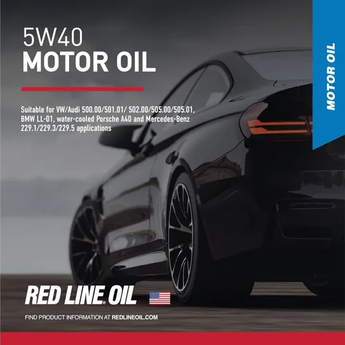 Miniatura 2 de Red Line 15404 SAE 5W40 Aceite de motor totalmente sintético - 1 cuarto de galón