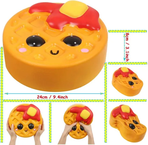 Miniatura 2 de Anboor Jumbo Squishy Cake Food 9.4" Squishies Giant Kawaii Toy Slow Rising Candy perfumado Juguete para aliviar el estrés para niños y adultos