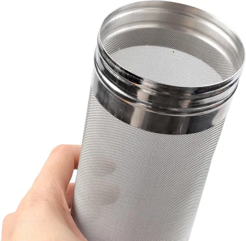 Miniatura 5 de Tolva filtro seca, con malla de 300 micras, tolva tamiz, tamiz para cervecería de acero inoxidable para el hogar, cartucho filtro tipo araña