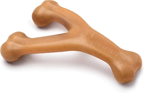 Miniatura 12 de Benebone Wishbone - Juguete masticable duradero para perros masticadores agresivos, tocino real, fabricado en Estados Unidos, mediano