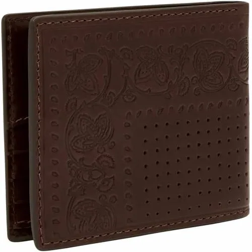 Miniatura 10 de Fossil Derrick - Cartera plegable de piel con bloqueo RFID y ventana de identificación abatible para hombre