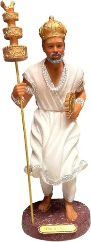 12" Orisha Obatala Estatua Yoruba Santeria Siete Poderes Dios Africano Lucumi