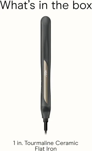 Miniatura 8 de Infiniti PRO CONAIR - Plancha digital de turmalina de cerámica de 1 pulgada, plancha plana de 1 pulgada para alisar o rizar, 5 ajustes de calor