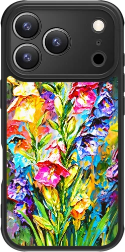 Miniatura 87 de FUNMIKO Funda para iPhone 16 Plus, carga inalámbrica y protección de grado militar, diseño floral moderno para mujeres y niñas, funda antideslizante