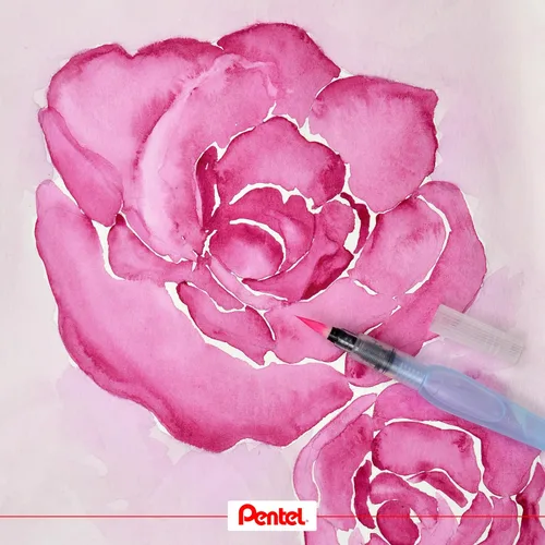 Miniatura 3 de Pentel Cepillo de agua Aquash fino/mediano (paquete de 3), XFRH/3-FMMHBR