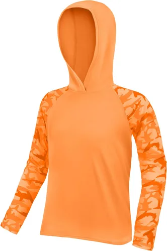 Miniatura 8 de Sudadera con capucha para niños, protección solar UPF 50+, manga larga, protección solar UV, camisa de pesca para niños y jóvenes, camisas de agua
